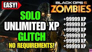 FAST SOLO UNLIMITED XP GLITCH BO6! *NO REQUIREMENTS* EASY PRESTIGE MASTER GLITCH! BO6 ZOMBIES GLITCH