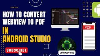 How to Convert WebView to PDF in Android Studio 2024 | Java