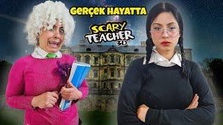 GERÇEK HAYATTA SCARY TEACHER WEDNESYDAY ADDAMS'IN EVİNE GİDİYOR | EYLÜL LAL