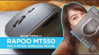 RAPOO MT550: Wireless multi-mode mouse for up to 4 devices! (Budget-friendly)