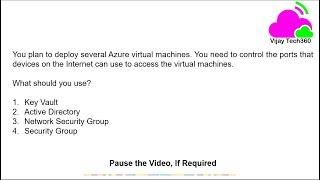 Azure Fundamentals Practice Questions || #AzureFundamentals #AZ900  @Vijay Tech360 ​
