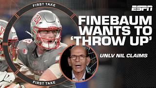 'This is why people HATE the NCAA!' - Finebaum wants to 'THROW UP' over UNLV NIL claims | First Take