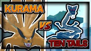 SIX PATHS KURAMA VS TEN TAILS IN SHINDO LIFE | Shindo Life Nine Tails VS Tyn Tails