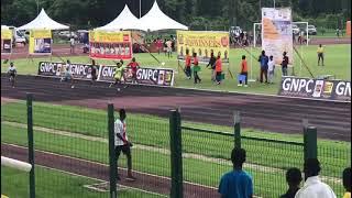Veronica Tsakitey of Star of the East Athletics Club wins GNPC fastest human U-15 girls.