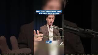 Nerdy Professor delivers grad speech in Gen Alpa slang -part 2