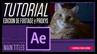 Edición de footage y creación de proxys en After Effects. #aftereffects #tutorial