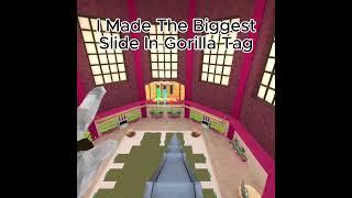 I Made The Biggest Slide In Gorilla Tag #gorillatag #gtag #gorillatagandthishappened #vr #gorilla