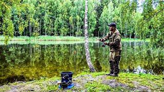 ДВЕ НОЧИ НА РЫБАЛКЕ В ДИКОМ МЕСТЕ. ТРОФЕЙ НА РЕЗИНКУ. КОПТИМ РЫБУ. СОБИРАЕМ ГРИБЫ.