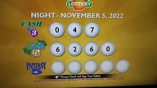 Georgia Lottery Winning Numbers #fantasy5winningnumbers #cash3 #cash4 #win4life win4