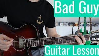 Bad Guy - Billie Eilish | Guitar Tutorial/Lesson | Easy How To Play (Chords)