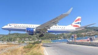 SKIATHOS 2019 - LOWEST LANDING EVER? The EUROPEAN ST. MAARTEN (4K)