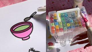 Oddly Satisfying ASMR of Art Markers Colouring (TikTok Compilation)