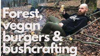 Day in the forest // vegan burgers // bushcraft chair 1.0