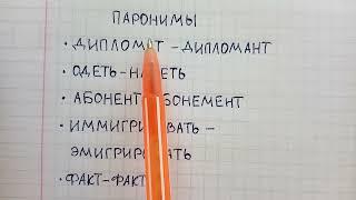 Что такое паронимы в русском языке - примеры 5 самых распространённых паронимов с объяснением