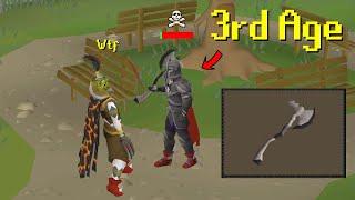 Finding a guy in PvP risking a 3rd Age Axe