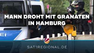 Drohung mit Granaten: SEK überwältigt Mann in Hamburg