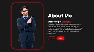 Create About Me Page with HTML & CSS | Step by Step Tutorial