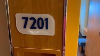 CARNIVAL VISTA CLASS 4J CABIN #7201 #carnivalhorizon #carnivalpanorama #carnivalcruiseline #roomtour