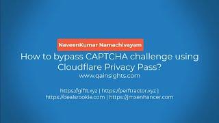 How to bypass CAPTCHA challenge using Cloudflare Privacy Pass?