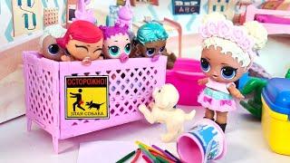 NAUGHTY KIDS IN THE PLAYPEN! Kindergarten LOL SURPRISE funny dolls cartoons DARINELKA