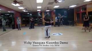 Vicky Vazquez Kizomba Demo at Dance FX Studios