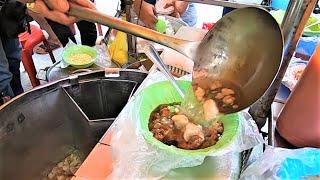 Filipino Street Food | Beef Pares Mami - Beef Stew, Rice and Noodles