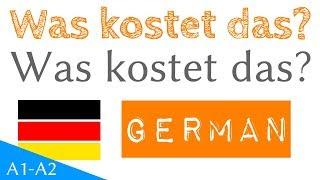 Was kostet das? - 1 Frage - 50 Antworten - Deutsch lernen -  (F&A 30)