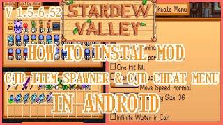 Download Stardew Valley Mod for Android - CJB Cheat Menu &CJB Item Spawner || 100 % WORK