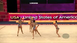 United States of America (USA) - 2019 Rhythmic Worlds, Baku (AZE) - Qualifications 5 Balls