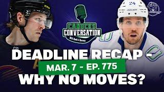 Canucks deadline day recap | Canucks Conversation Live