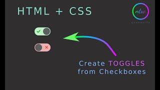 HTML CSS - Checkbox Toggle Slider