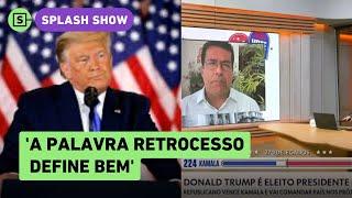 Jornalista da GloboNews detona vitória de Trump: 'Retrocesso define bem'