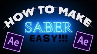 HOW TO MAKE SABER TEXT!!!   EASY //  ADOBE AFTER EFFECTS //