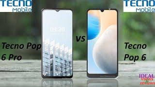 tecno pop 6 vs tecno pop 6 pro review || tecno pop 6 pro vs tecno pop 6