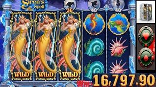 GROS GAIN GAGNANT 16,700€ ‍️ Machine à sous SIREN'S SPELL