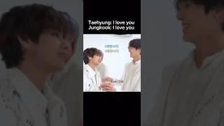 Taehyung and jungkook randomly say I love you #taekook