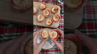 Eggnog Filled Sugar Cookie Cups Topped with Cinnamon - Happy Bake Day