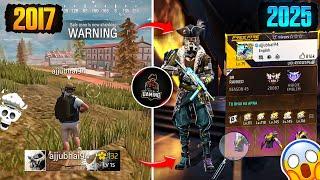 FREE FIRE PLAYERS 2017 VS 2025| Searching 2017 Old Players Id in 2025 | @TotalGaming093