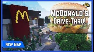 New McDonald's Drive-Thru Battle Arena Map! Fortnite Creative recreation