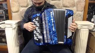 WELTROM703BBL - Blue Weltmeister Romance 703 Chromatic Button Accordion B LMM 70 96 $2999