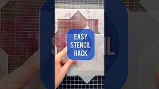 Easy Stencil Hack  for Card Makers! #cardmaking #stencil