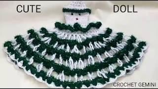 Crochet Doll Dress| Doll Pattern| Crochet Doll Frock| Doll Making| Woolen Crafts| Doll Toran |Vinkam