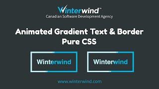 Gradient Text and Border Animation with CSS