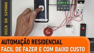 AUTOMAÇÃO RESIDENCIAL COM SONOFF MINI – 2 APLICAÇÕES MUITO SIMPLES DE FAZER.