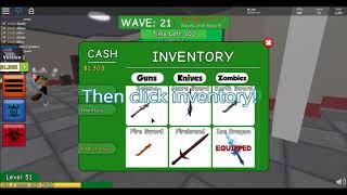 How to change your knife in Roblox Zombie Attack | Roblox#2