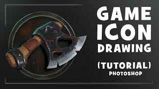 GAME ICON DRAWING | РИСУЕМ ИГРОВУЮ ИКОНКУ | PHOTOSHOP.