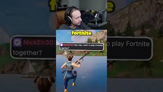 Nick Eh 30 tried to play Fortnite with me…