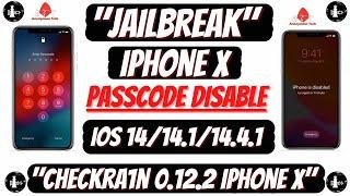 Iphone X JailBreak iOS 14.4.1 Passcode Disabled | Checkra1n 0.12.2 CLI Mode | iOS 12/13/14 To 14.4.1