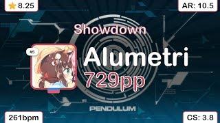 Alumetri | Pendulum - Showdown [Crisis] +HDDT 98.38% {#6 729pp 1} - osu!