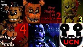 FNAF 1, 2, 3, 4, 5, 6, UCN Jumpscare Simulator | Five Nights at Freddy's